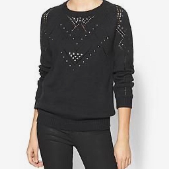 Sabine black studded sweater